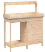 Oppottafel plantentafel hout + zink GRATIS VERZONDEN!, Verzenden, Nieuw, Overige soorten