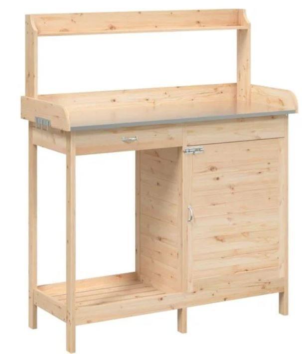 Oppottafel plantentafel hout + zink GRATIS VERZONDEN!, Tuin en Terras, Hand-tuingereedschap, Nieuw, Overige soorten, Verzenden