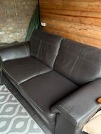 Twee zits bank bruin lee, Ophalen, Gebruikt, 150 tot 200 cm, Tweepersoons