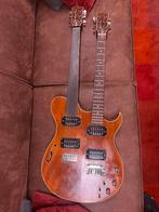 Double Neck Fretless Gitaar, Muziek en Instrumenten, Snaarinstrumenten | Gitaren | Elektrisch, Ophalen, Gebruikt, Semi-solid body