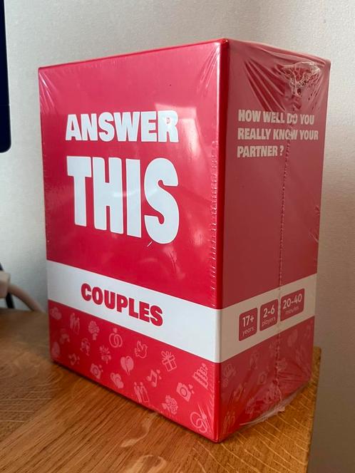Answer This - Couples Edition - Cards Conversation Game, Hobby en Vrije tijd, Gezelschapsspellen | Kaartspellen, Nieuw, Een of twee spelers