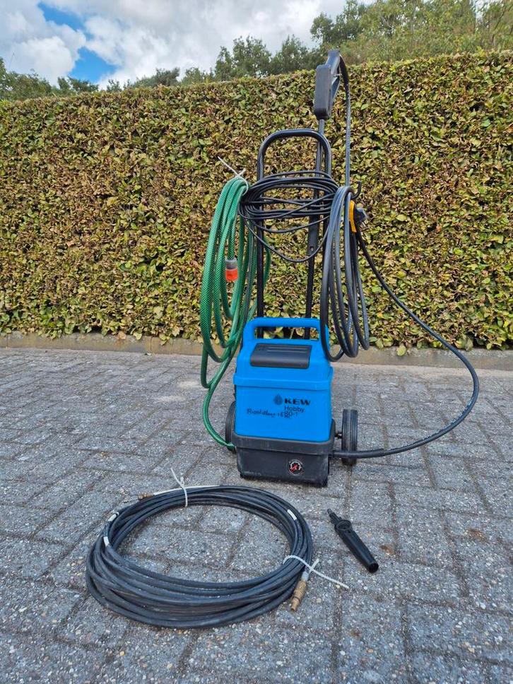 Verrijdbare Kew Hogedrukreiniger met 15 m Rioolslang, Doe-het-zelf en Verbouw, Reinigingsmachines, Gebruikt, Overige typen, Ophalen