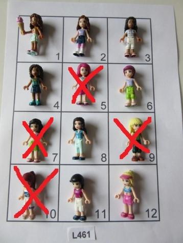L461 LEGO FRIENDS POPPETJES MEIDEN compleet, 2,00 euro/stuk beschikbaar voor biedingen
