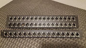 16/32 x Neutrik 3 polige XLR 19" paneel beschikbaar voor biedingen
