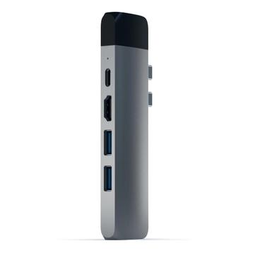 Satechi Type-C Pro Hub Adapter with Ethernet - Space Grey beschikbaar voor biedingen