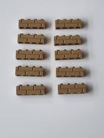 10 nieuwe lego metselstenen 1x4 15533 dark tan / sand yellow, Ophalen of Verzenden, Nieuw, Losse stenen, Lego