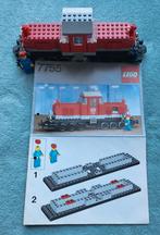 Lego trein 12 Volt grijze rails locomotief (set 7755) boekje, Ophalen of Verzenden, Gebruikt, Complete set, Lego
