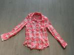 roze/wit geblokte damesblouse van Superdry, maat S, Ophalen of Verzenden, Zo goed als nieuw, Maat 36 (S), Roze