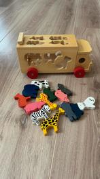 Houten puzzel vormenstoof, Kinderen en Baby's, Speelgoed | Houten speelgoed, Ophalen, Zo goed als nieuw, Overige typen