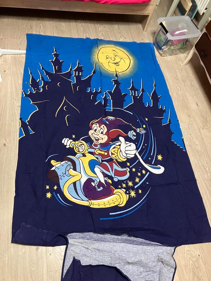 Efteling Pardoes Eenpersoons Dekbedovertrek, Huis en Inrichting, Slaapkamer | Beddengoed, Gebruikt, Dekbedovertrek, Eenpersoons