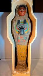 Egyptische mummy in sarcofaag, Ophalen of Verzenden