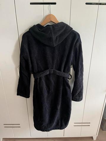 Zwarte badjas badstof maat 158-164 beschikbaar voor biedingen