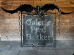 Uniek handgemaakt smeedijzeren uithangbord met draak, Antiek en Kunst, Ophalen
