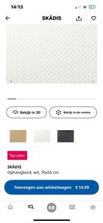 Ikea Skadis memo bord met bakjes, Ophalen of Verzenden, Gebruikt, Overige typen