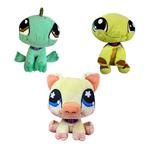 Littlest Pet Shop knuffelset – 3 stuks (Hasbro 2007), Ophalen of Verzenden, Gebruikt, Overige typen
