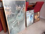 3 ingelijste Degas werken op canvasdoek, Ophalen