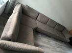 Bruine hoekbank met verstelbare leuningen, Huis en Inrichting, Banken | Bankstellen, Ophalen, Gebruikt, Hoekbank, 300 cm of meer