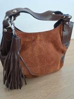 Handtas, bruin zacht leer NIEUW!!, Sieraden, Tassen en Uiterlijk, Tassen | Damestassen, Ophalen of Verzenden, Nieuw, Bruin, Handtas