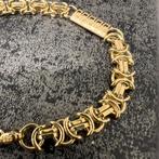 14k gouden armband plat koningsschakel nieuw, Sieraden, Tassen en Uiterlijk, Armbanden, Ophalen of Verzenden, Zo goed als nieuw