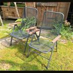 2 x vida XL Tapa standenstoel met kussens z.g.a.n, Ophalen, Zo goed als nieuw, Campingstoel