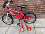 Cars fiets met zijwieltjes, Fietsen en Brommers, Fietsen | Kinderfietsjes, Ophalen, Zo goed als nieuw, 16 tot 20 inch, Zijwieltjes