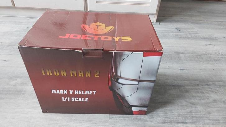 Joetoys Iron Man MK5 helm 1/1 schaal, Hobby en Vrije tijd, Elektronica-componenten, Zo goed als nieuw, Ophalen of Verzenden