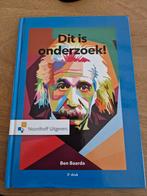 Dit is onderzoek. Baarda. 9789001895440, Ophalen of Verzenden, Zo goed als nieuw, WO