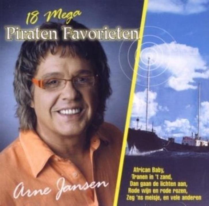 Arne Jansen - 18 Mega Piraten Favorieten  Originele CD, Cd's en Dvd's, Cd's | Nederlandstalig, Nieuw in verpakking, Levenslied of Smartlap