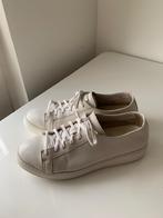Crème witte leren sneakers van Santoni, maat 39,5, Kleding | Dames, Wit, Ophalen of Verzenden, Sneakers of Gympen, Santoni