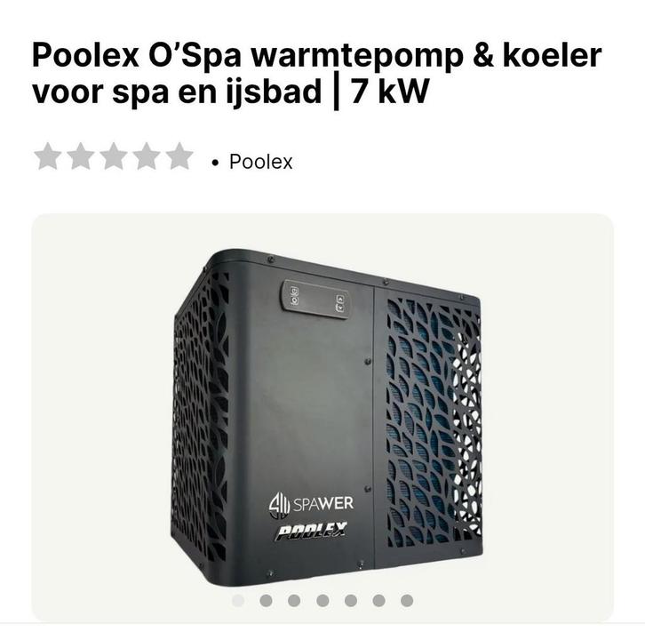 Poolex O'Spa Warmtepomp 7kW voor Spa & IJsbad hottub metWiFi, Tuin en Terras, Bubbelbaden en Hottubs, Nieuw, Vast, Ophalen