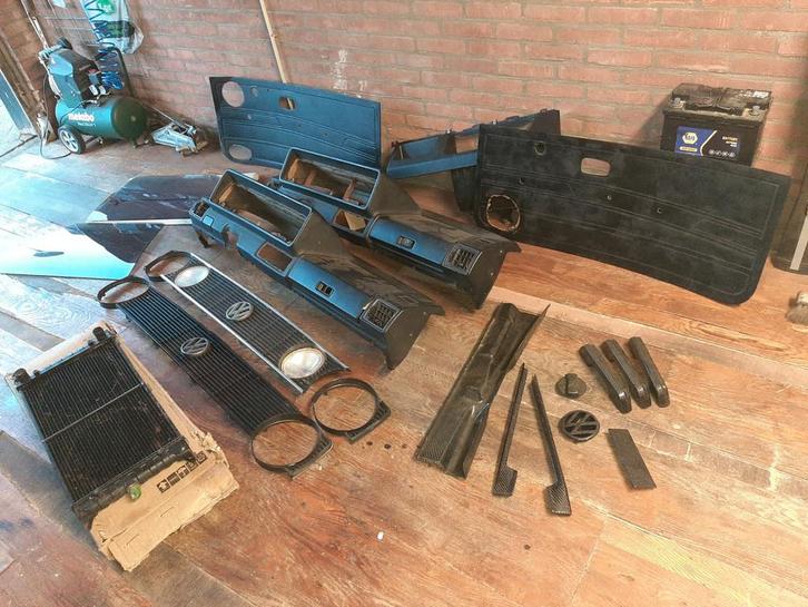 Te koop partij Golf 1 (GTI cabrio) onderdelen., Auto-onderdelen, Carrosserie en Plaatwerk, Bumper, Volkswagen, Voor, Ophalen