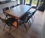 Eettafel massief teakhout 180  90 cm, Huis en Inrichting, Tafels | Eettafels, Ophalen, Gebruikt, Teakhout, 50 tot 100 cm