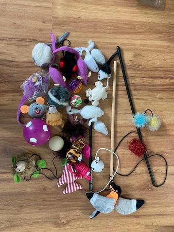 Heel veel kattenspeelgoed voor veel speelplezier + catnip beschikbaar voor biedingen