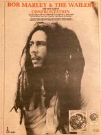 Paginagrote A3 advertentie BOB MARLEY Confrontation release, Ophalen of Verzenden