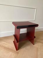 2 x bijzettafel marten metaal bordeaux rood goossens, Ophalen, Zo goed als nieuw