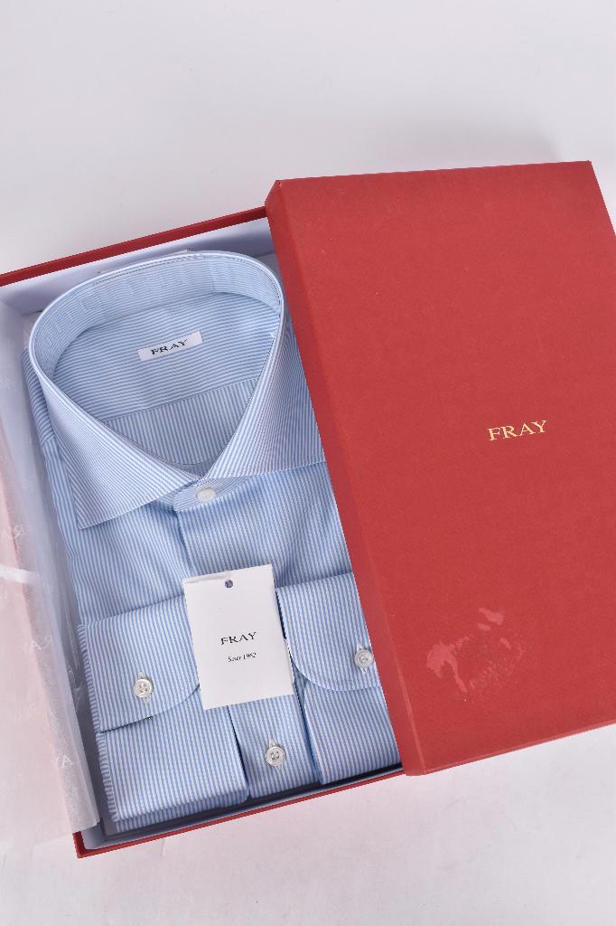 Nieuw shirt overhemd van FRAY maat 44, Kleding | Heren, Overhemden, Nieuw, Halswijdte 43/44 (XL), Blauw, Ophalen of Verzenden