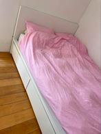 IKEA MALM bed 140x200cm + lattenbodems, Huis en Inrichting, Slaapkamer | Bedden, Ophalen, Wit, Tweepersoons, 140 cm