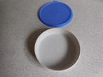 Tupperware Bord 15,5 cm. Blauw Spikkels, Ophalen of Verzenden, Zo goed als nieuw, Blauw, Overige typen