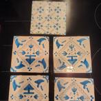 Antieke tegels - 5 stuks, Antiek en Kunst, Antiek | Wandborden en Tegels, Ophalen of Verzenden