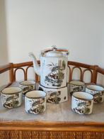 Prachtig achtkantig  porseleinen Chinees theeservies, Antiek en Kunst, Antiek | Servies compleet, Verzenden