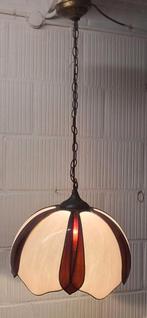 ANTIEKE TEFFANY  GLAS IN LOOD HANGLAMP, Antiek en Kunst, Antiek | Lampen, Ophalen of Verzenden