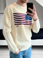 Crème gebroken wit polo ralph lauren usa flag trui s, Ophalen of Verzenden, Zo goed als nieuw, Maat 36 (S), Wit
