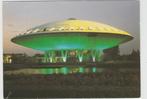 Eindhoven Het Evoluon een Futuristisch gebouw Info achterkan, Verzenden, 1980 tot heden, Gelopen, Noord-Brabant