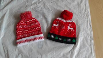 2 NIEUWE kerstmutsen , lekker warm met GRATIS een artikel beschikbaar voor biedingen