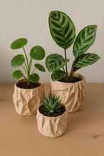 Plantenpot ‘Crumbled Paper’, Kunststof, Info@decoratiespecial.nl, Rond, Vrouwenzand 30