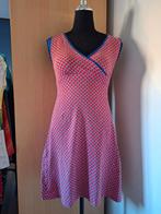 Froy & Dind retro jurk rood/blauwe print maat M (40.), Maat 38/40 (M), Anneonline, Steenbergen, Shop@wesell4u.nl