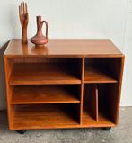Vintage Dyrlund teak Audiomeubel / platenkast / kast, Ophalen of Verzenden