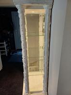 Fossiel stenen vitrinekast, Met plank(en), Minder dan 50 cm, Gebruikt, Ophalen of Verzenden