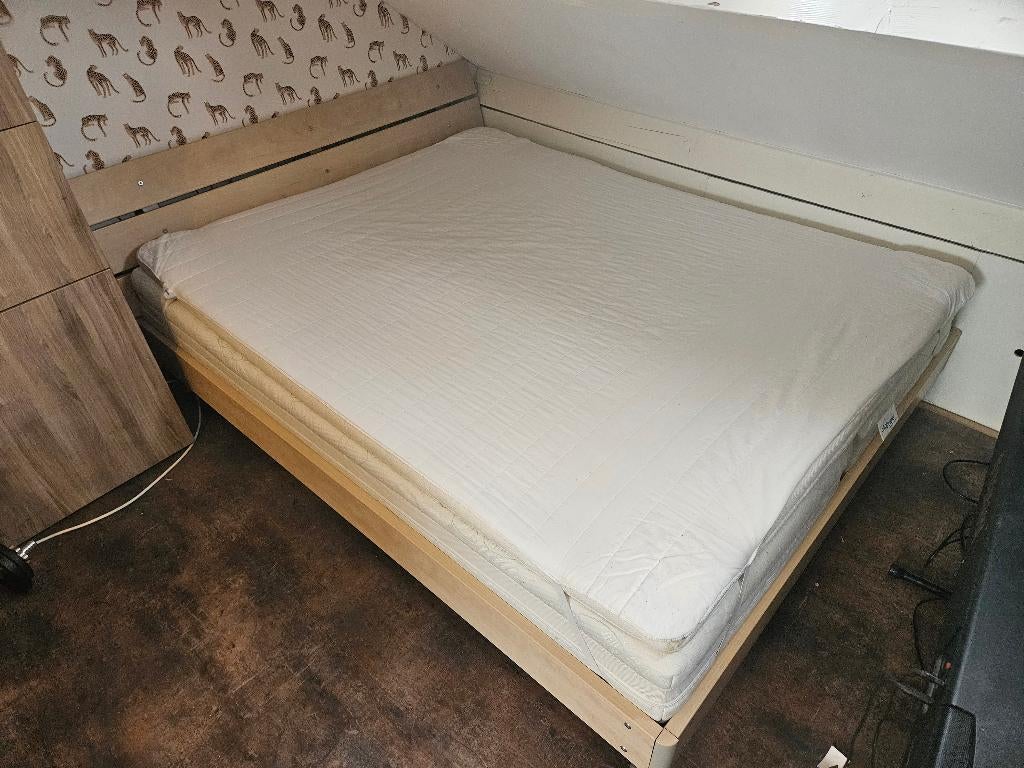 Tweepersoons bed, Ophalen, Gebruikt, Tweepersoons, 200 cm