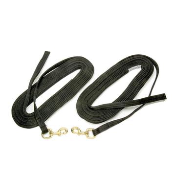 Monty Roberts Long Lines, dubbele longeerlijn, Zwart beschikbaar voor biedingen